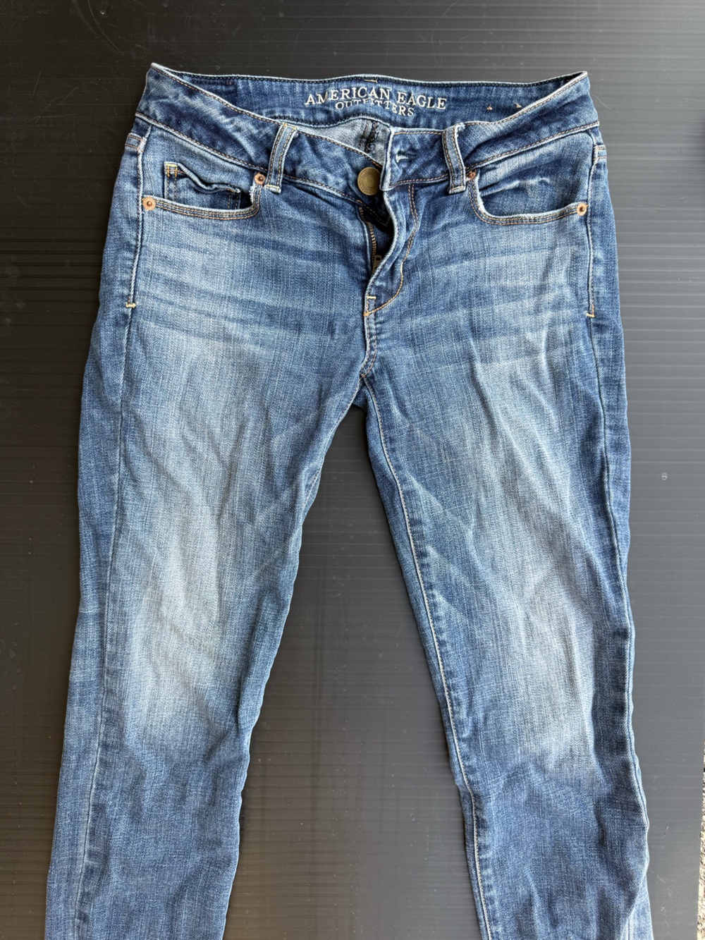 American Eagle Outfitters Women's Blue Stretch Jeggings
